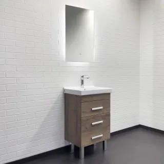 Тумба с раковиной Comforty Никосия 00-00018024 50 см дуб темный